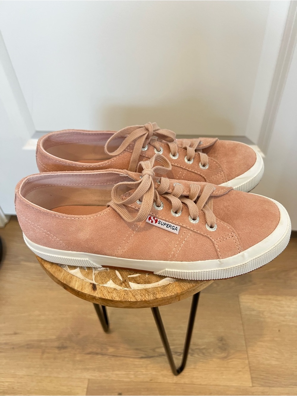 Superga Women's Dusty Rose Suede Low-Top Sneakers